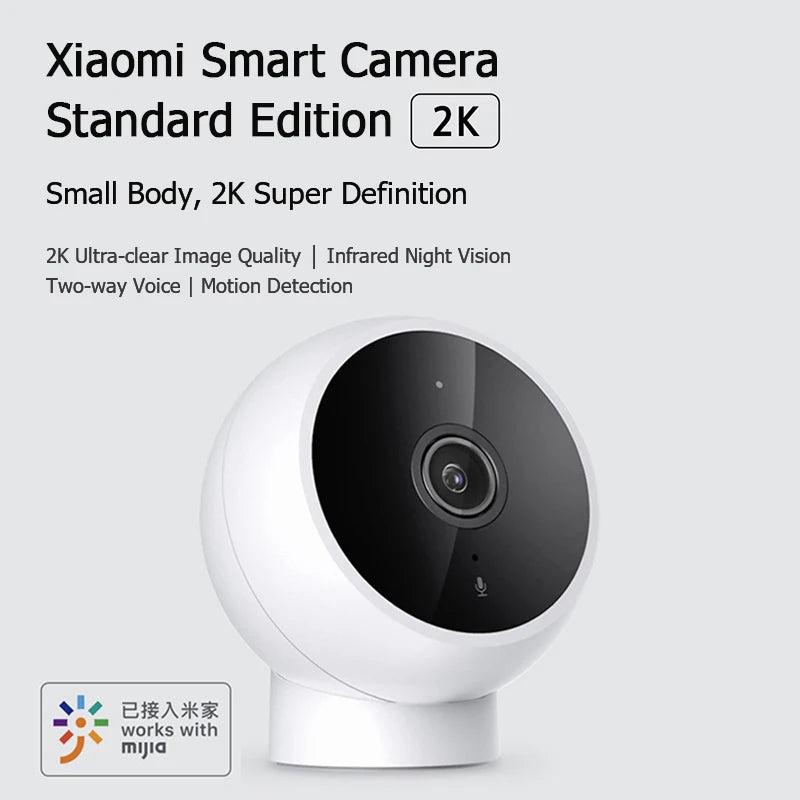 Xiaomi 2K Full HD Smart IP Camera with IR Night Vision, Super Wide-Angle Lens & WiFi Security Monitoring