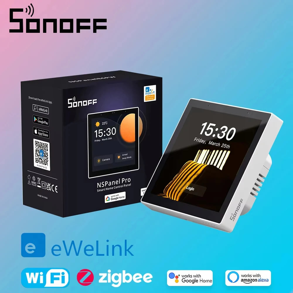 SONOFF NSPanel Pro 86: Smart Home Touchscreen Control Panel with Zigbee 3.0 Gateway